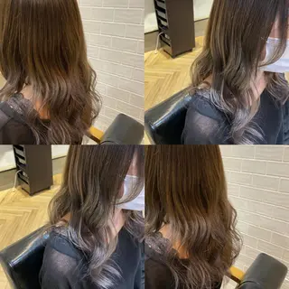 ロング カラー 艶カラー/韓国顔周り 🎀mamiのヘアスタイル