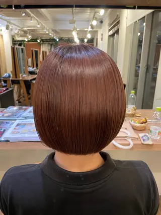 ショート 髪質改善カラー＆ 縮毛矯正　石井良平のヘアスタイル