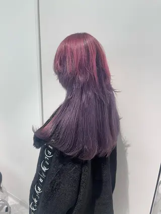 ロング カラー ARMONY 神宮前所属・コテ巻き風パーマ 🦋そま🦋のヘアスタイル