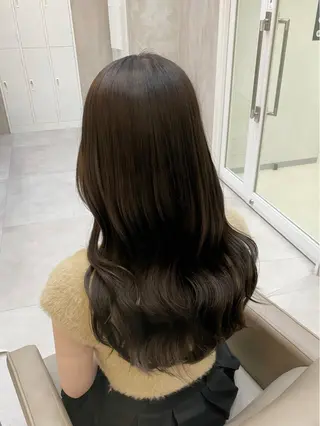 セミロング カラー ヘアアレンジ 赤み消し🫧韓国ヘア 🫧藤岡誠也のヘアスタイル