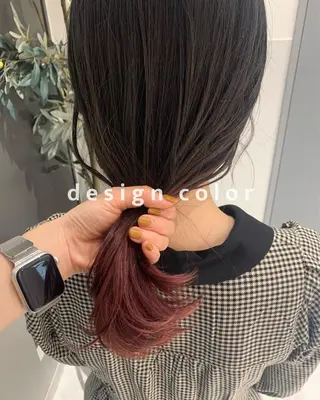 ロング カラー RINA🧤 デザインとボブのヘアスタイル