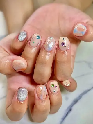 ネイル BlueLagoon 🩵 KUMIのネイルデザイン