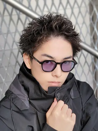 ショート パーマ メンズ fifth天神大名Ⅱ所属・fifth天神 パーマ特化/石橋航海のヘアスタイル