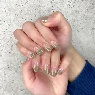 ミディアム カラー パーマ ヘアアレンジ キッズ ネイル マツエク・マツパ Salon Ｋのネイルデザイン