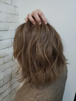 ミディアム カラー パーマ ヘアアレンジ ネイル マツエク・マツパ ◆ショート/ボブ/ 髪質改善◆松本尚弥のヘアスタイル