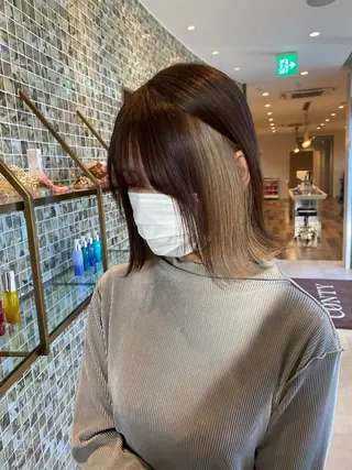 ミディアム 森 千風優のヘアスタイル