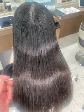 セミロング パーマ 福島成美/髪質改善 縮毛矯正/カラーのヘアスタイル