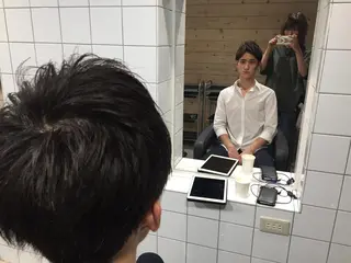 メンズ BABY 艶髪暗髪ヘア💖達人のヘアスタイル