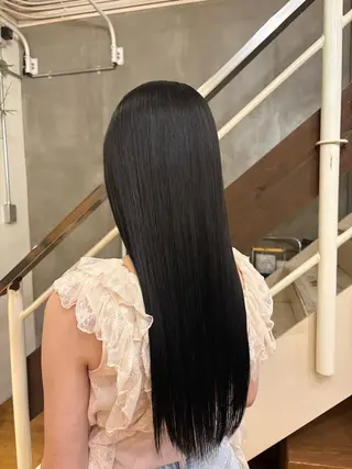 ロング カラー 武田玲音/カラー モデル/堀江のヘアスタイル