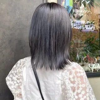 ミディアム カラー 比嘉 陽のヘアスタイル