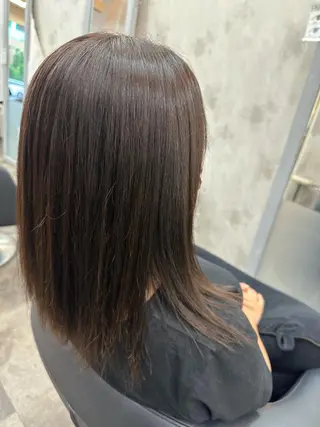 セミロング カラー 森本 倭のヘアスタイル