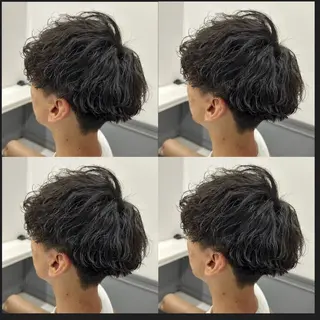 ショート 🔥メンズ特化渡辺 🔥ブリーチカラーのヘアスタイル