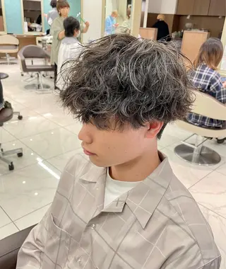 ショート パーマ メンズ 【メンズ特化】 池田大成✂︎のヘアスタイル