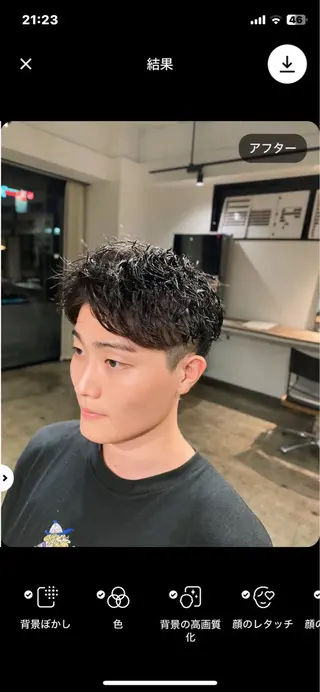 ショート パーマ メンズ メンズパーマ 特化/中川拓也のヘアスタイル