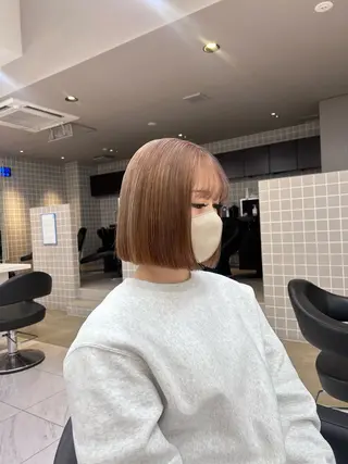 カラー 透明感ベージュ🤎 ナチュラルレイヤーのヘアスタイル