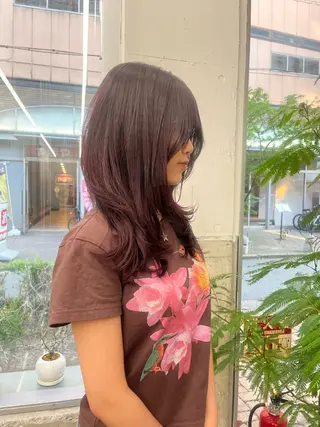 ミディアム Fev AYAHAのヘアスタイル