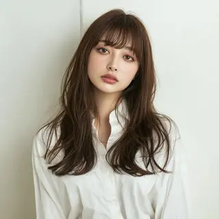 ロング RIENS Xrea nanamiのヘアスタイル