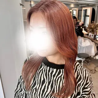 ロング カラー ハイトーン/赤みなし 透明感/ririkaのヘアスタイル