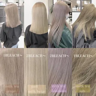 ロング カラー mimiiy梅田 中崎町ハイトーンのヘアスタイル