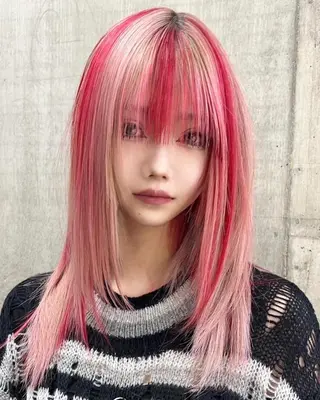 ミディアム カラー Null 表参道のヘアスタイル