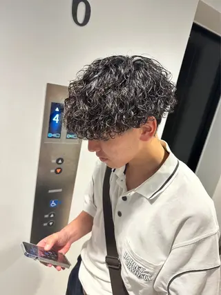 パーマ メンズ 新世代パーマ⚡️ の達人トモ⚡️のヘアスタイル