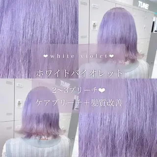 ロング カラー ヘアアレンジ 𝘳𝘺𝘰𝘬𝘢 髪質改善／ブリーチのヘアスタイル