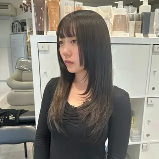 ロング 山崎結菜 🫧透明感カラーのヘアスタイル