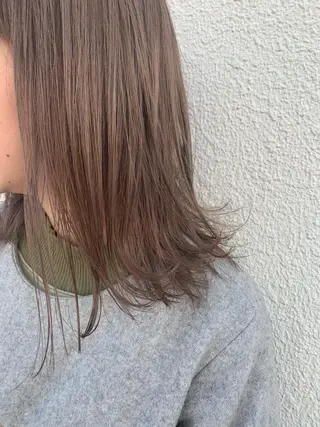 ミディアム カラー 金山/レイヤー カット/Hikariのヘアスタイル