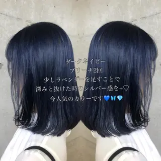 セミロング カラー nagisa /縮毛矯正のヘアスタイル