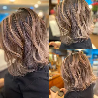 ミディアム ブルーヘブン TAKESHIのヘアスタイル