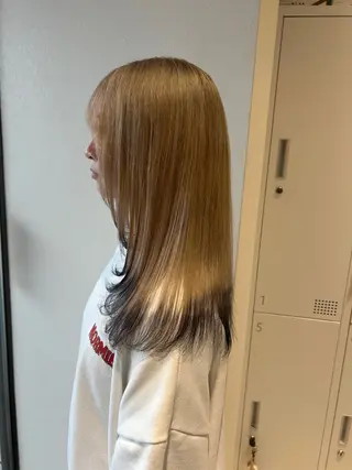 セミロング カラー ハイトーン/エクステ /🎀YUINA🎀のヘアスタイル