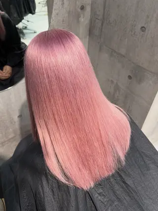 セミロング カラー ヘアアレンジ ハイトーン特化/ 複雑履歴修正/拓真のヘアスタイル