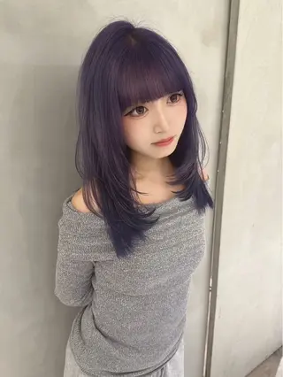 ロング ハイトーン×透明感 たけるのヘアスタイル