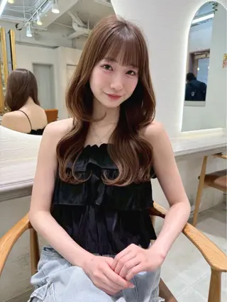 カラー 内藤 歩香🐈‍⬛🩶のヘアスタイル