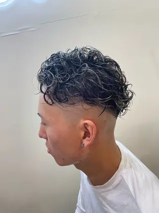 ショート カラー パーマ メンズ WEST OLAND加藤圭介のヘアスタイル