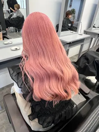 ロング 名古屋栄/PELE/ ブリーチ/asahiのヘアスタイル