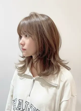 ミディアム 津田 幹太のヘアスタイル