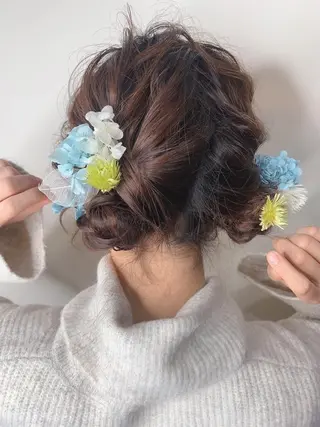 ロング ヘアアレンジ 櫛部洸貴/ メンズ、ヘットスパのヘアスタイル