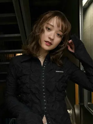 ミディアム カラー レイヤー/韓国ヘア/ 梅田/中崎町のヘアスタイル