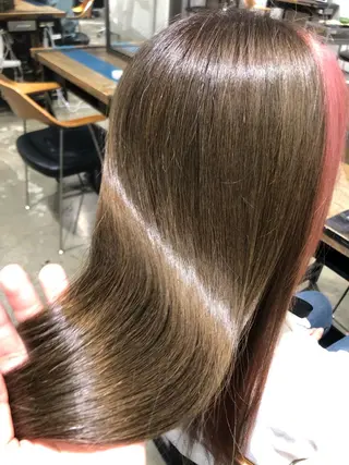 ロング カラー ヘアアレンジ 【柔らか透明感✨/ 似合せ前髪】大石葉月のヘアスタイル