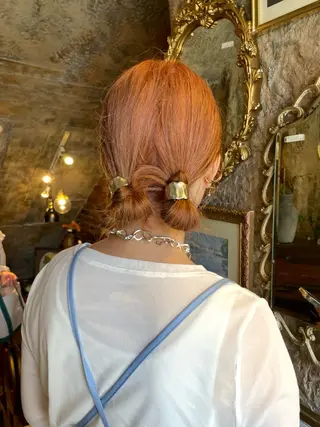 ミディアム カラー Then所属・mana/ハイトーン /ヘアアレンジ🎀のヘアスタイル