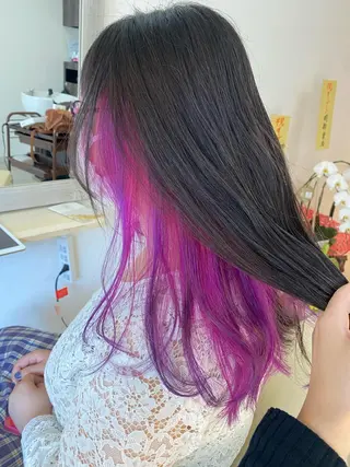 カラー ヘアアレンジ アイラッシュ/美容室 個室/瀬戸 一菜のヘアスタイル