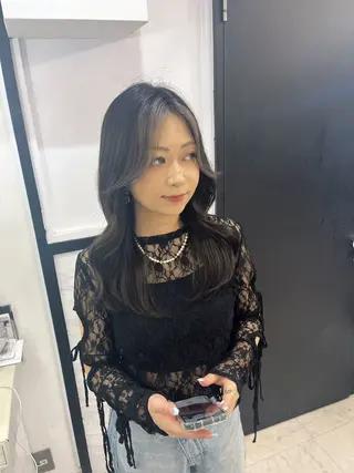 ロング カラー レイヤー‪✕‬前髪 顔周り特化💫ひかるのヘアスタイル