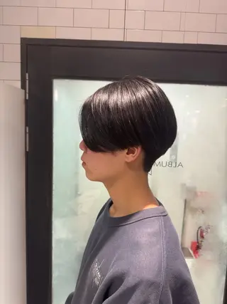 ショート メンズ 田村講幸 ALBUMアカデミーのヘアスタイル