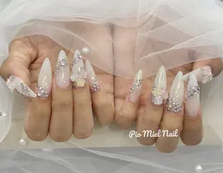 ネイル HANA 長さだしのネイルデザイン