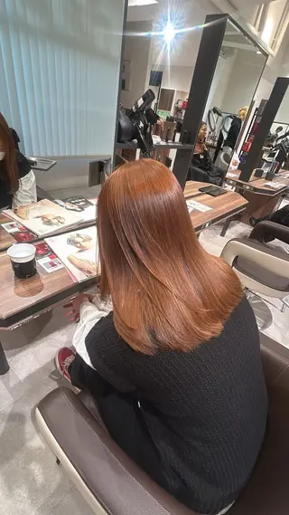 セミロング 🌈縮毛矯正/カラー 🌈若林けんしんのヘアスタイル