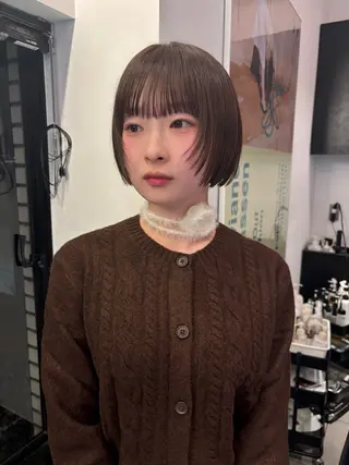 ショート カラー riria/ボブ /ブラウンカラー🎀のヘアスタイル