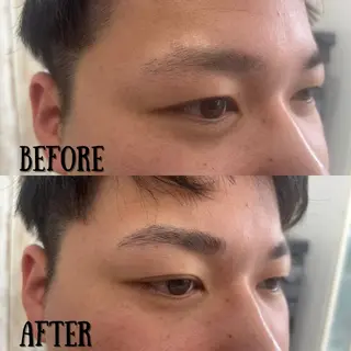 メンズ アイブロウ カーリーパーマ/ パーマ/SAKURAのヘアスタイル