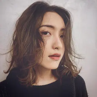 ミディアム カラー 🦋透明感 艶カラー Rie🦋のヘアスタイル