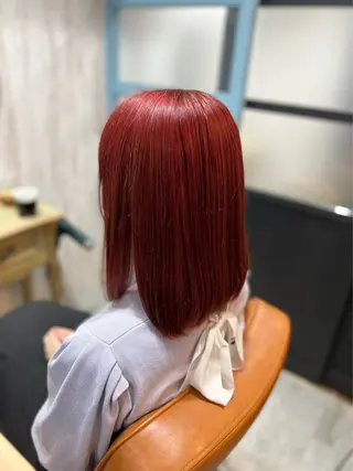 ミディアム カラー 髪質改善🫧‪ りこのヘアスタイル